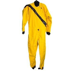 Kokatat dry suit yellow size large.